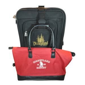 Disneyland Resort Suitcase and 1955 Carry On Travel Bag Luggage